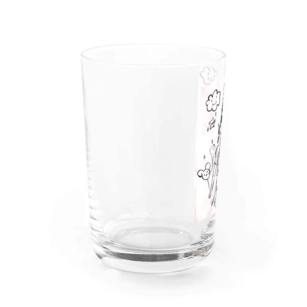 結社黒猫の遊園地のピエロ Water Glass :left