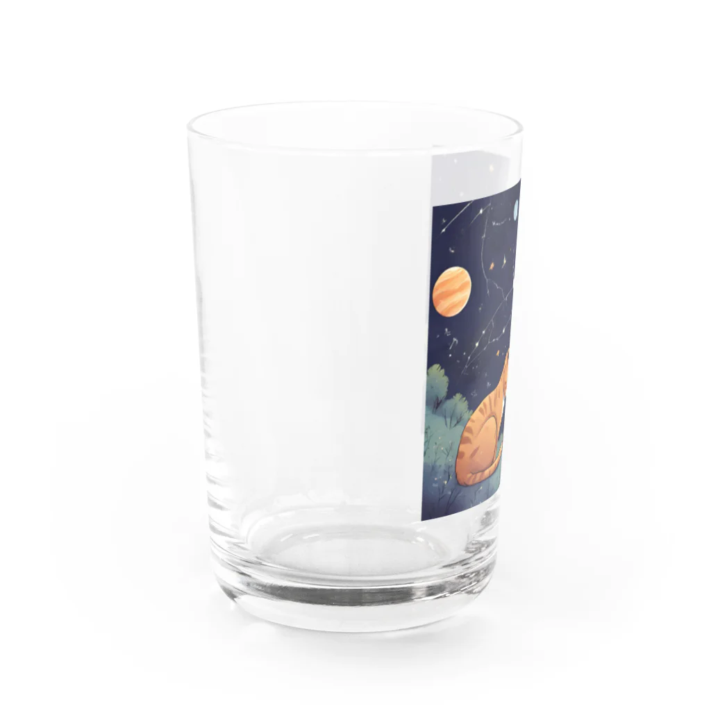 にゃんこワールドのにゃんこかぞく Water Glass :left