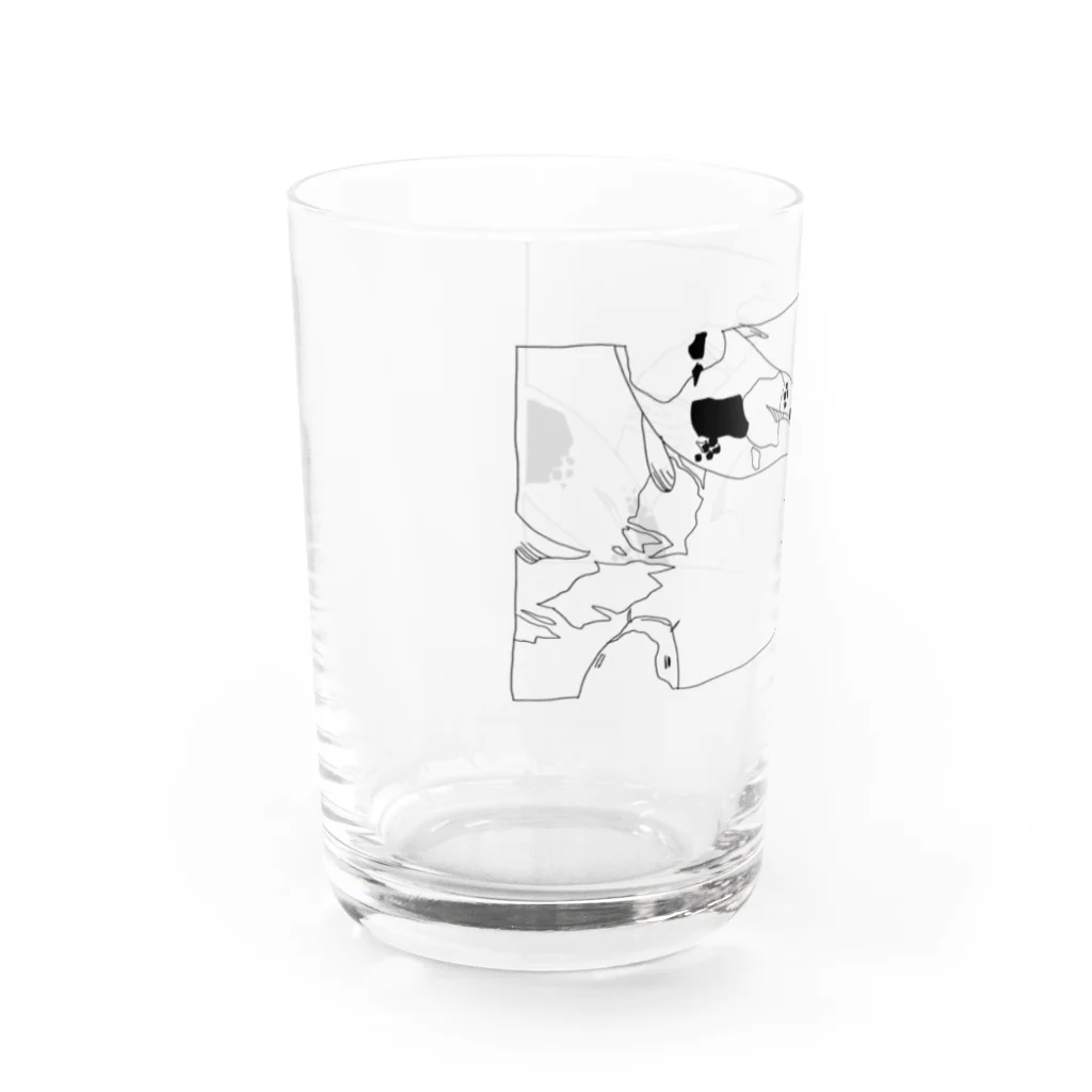 るるる自動車の錦鯉1 Water Glass :left