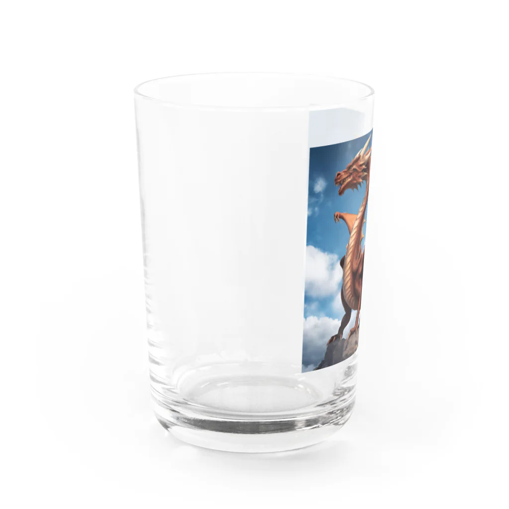 ５６アイテムズの紅いドラゴン Water Glass :left