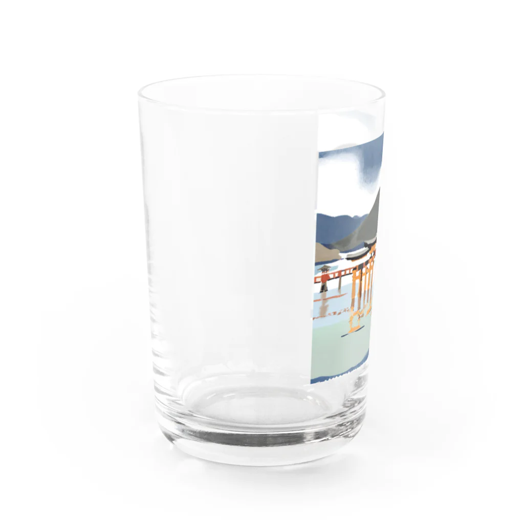 さっちゃんのショップのいつくしまじんじゃ Water Glass :left