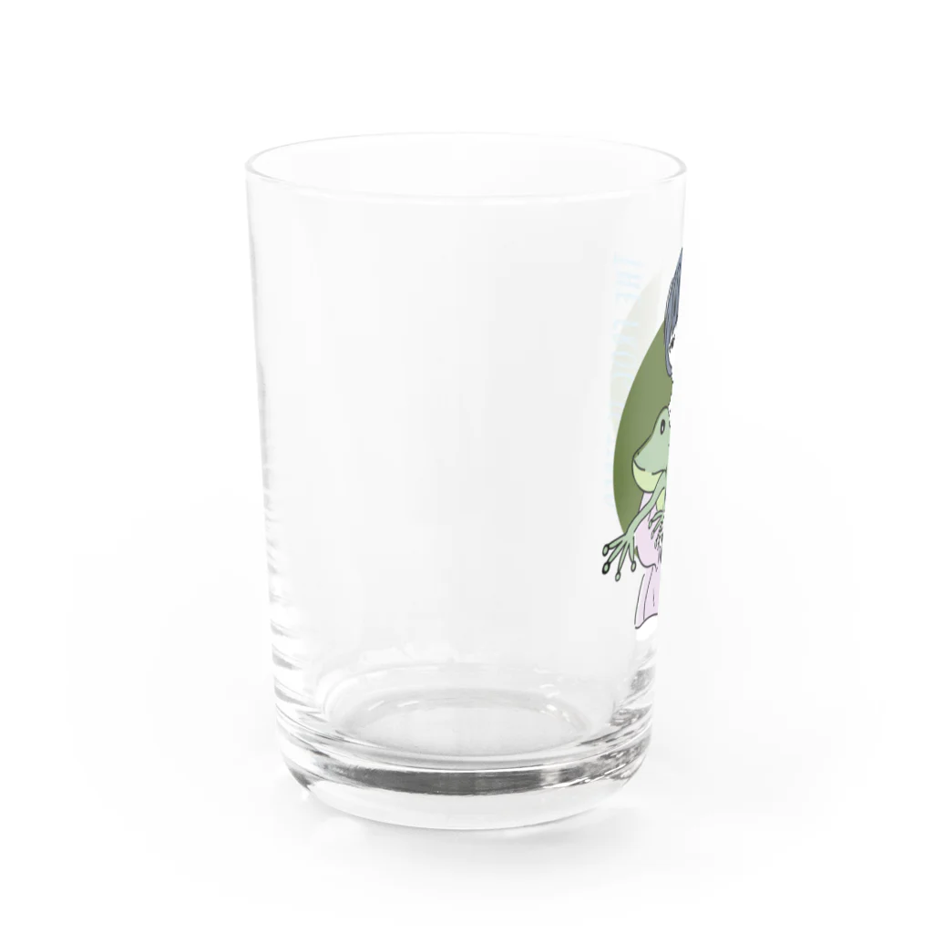 chicodeza by suzuriのカエル好きな女の子 Water Glass :left