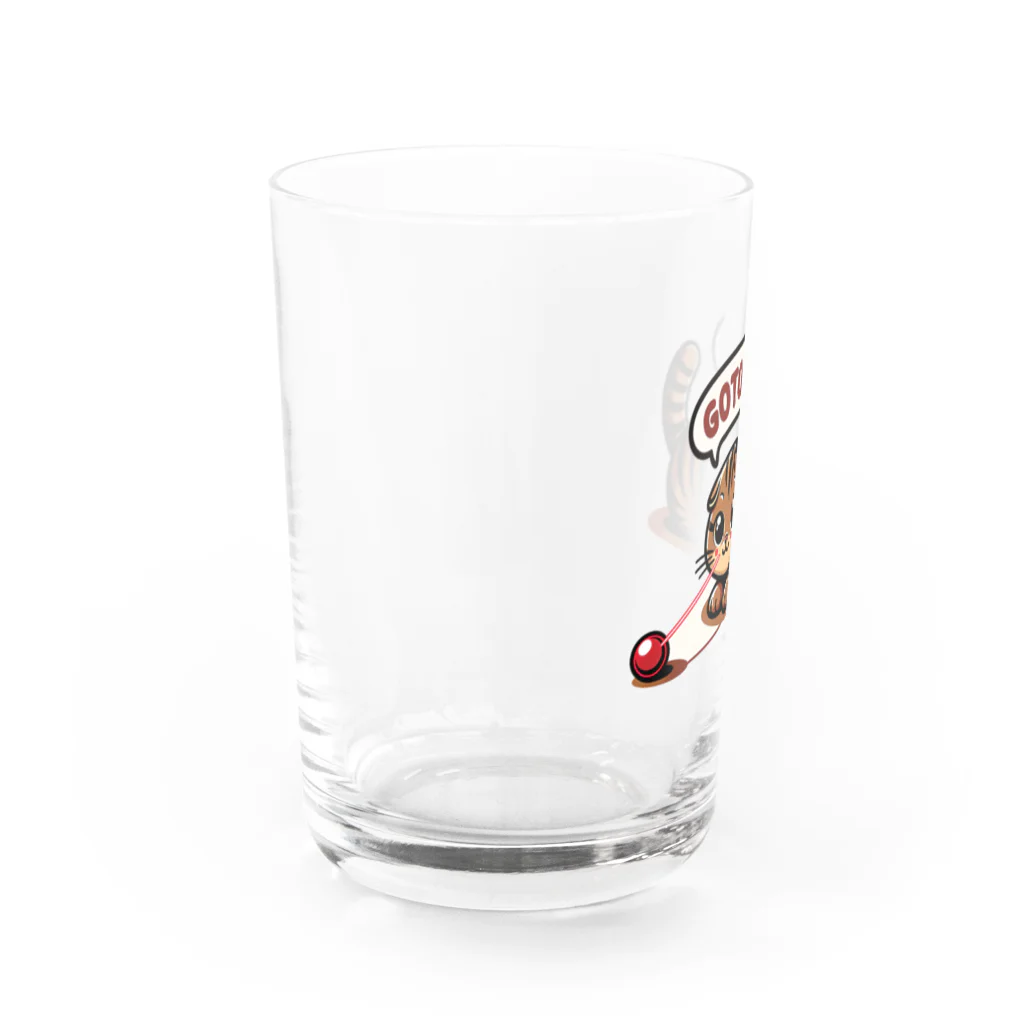 amakanaのまる耳ねこのほっこり時間 Water Glass :left