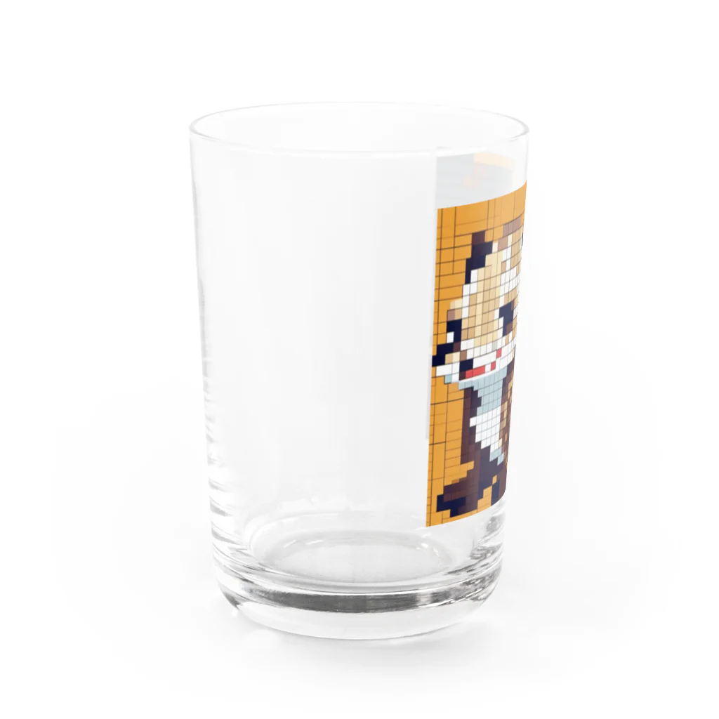 koba777のドット絵イタチ Water Glass :left