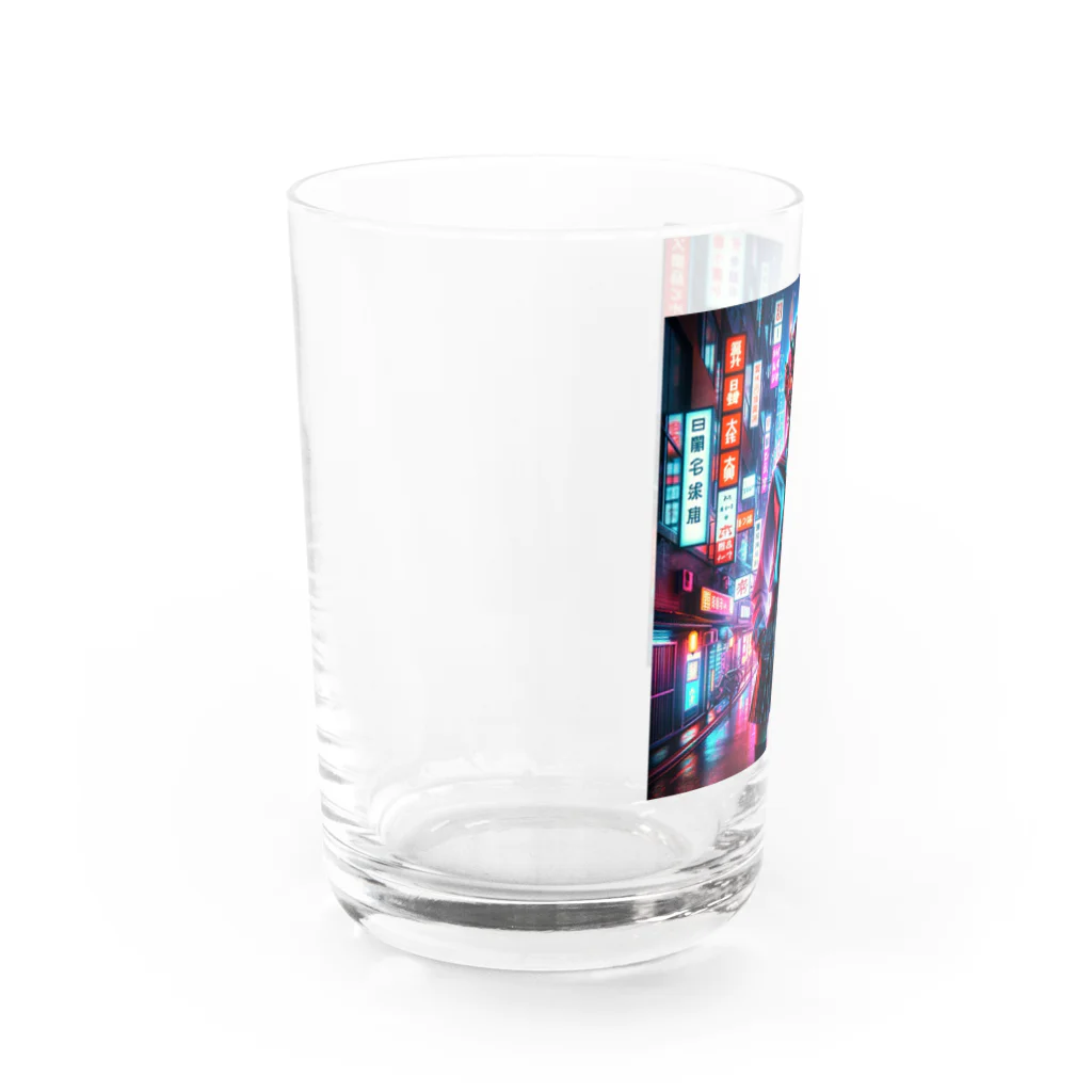 Hayate Kawakami オリジナルの般若女子高生 Water Glass :left