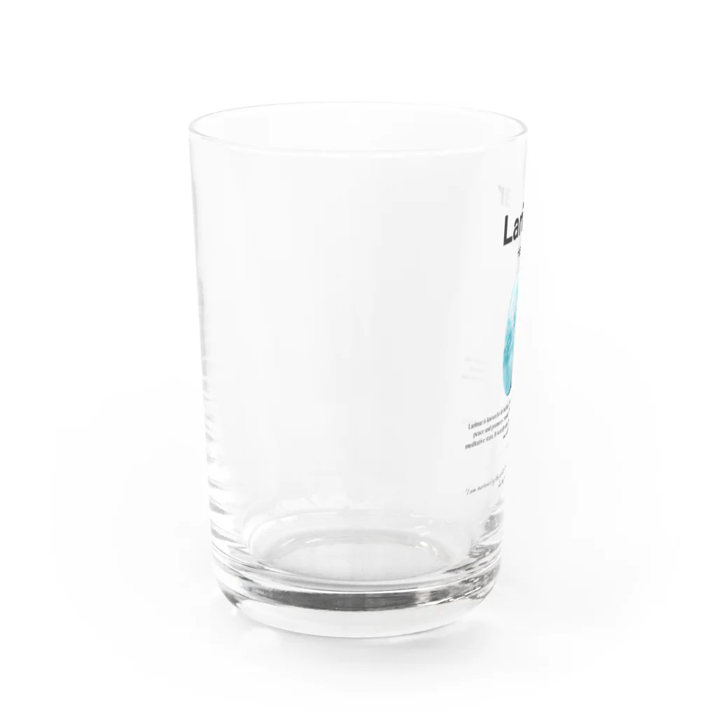 奏桃服店のラリマー・ヒーリング・ストーン Water Glass :left