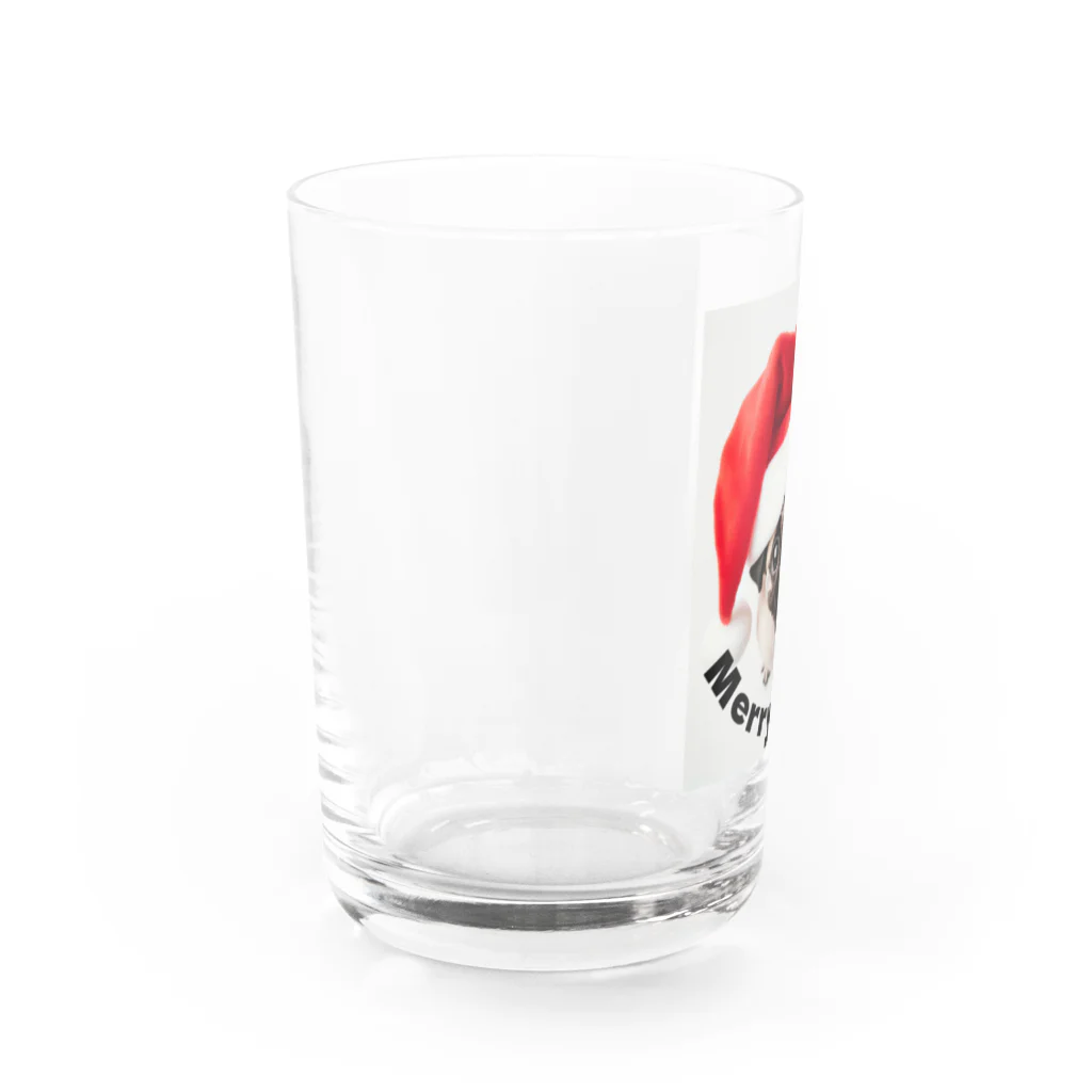 isshi1002のXmas Pug Water Glass :left