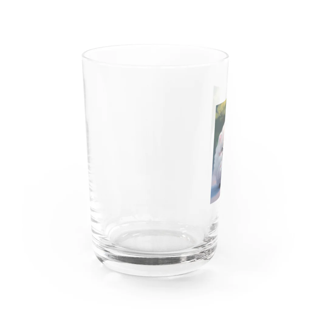 dcgnori／ワンコ画像のモフモフワンコ玉 Water Glass :left