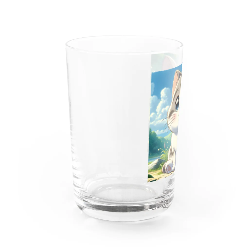 きらきらにゃんぱらだいす⭐️の夢見る子猫ちゃん Water Glass :left