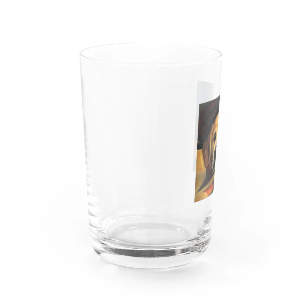 なっつ ふぁくとりーのThe Dog Water Glass :left