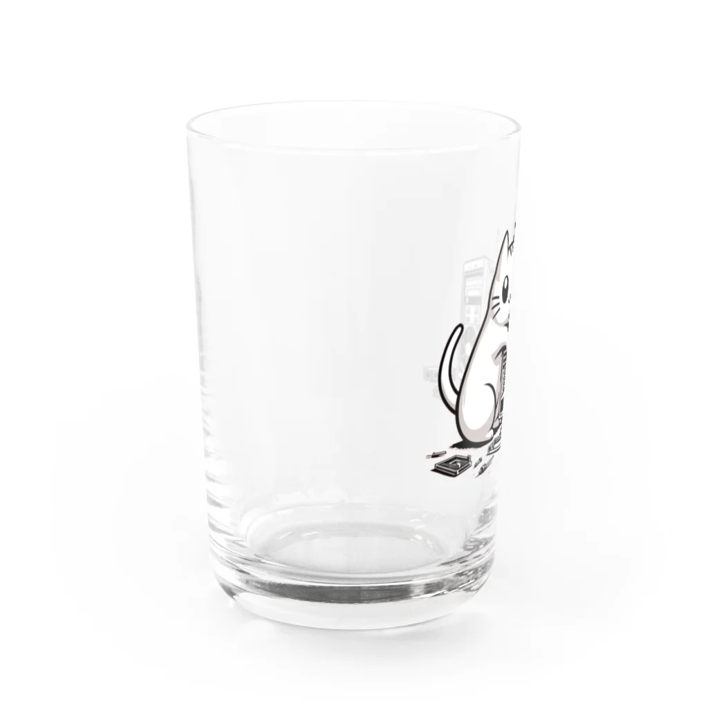 Kalytero グッズ制作部のPCクラッシャー猫 Water Glass :left