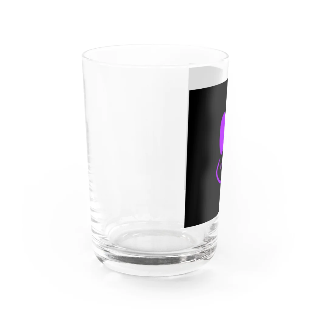 目の紫うさぎ Water Glass :left