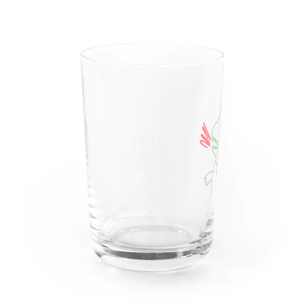 ころころぱんだの【1000人記念】がおーすたんぷ Water Glass :left