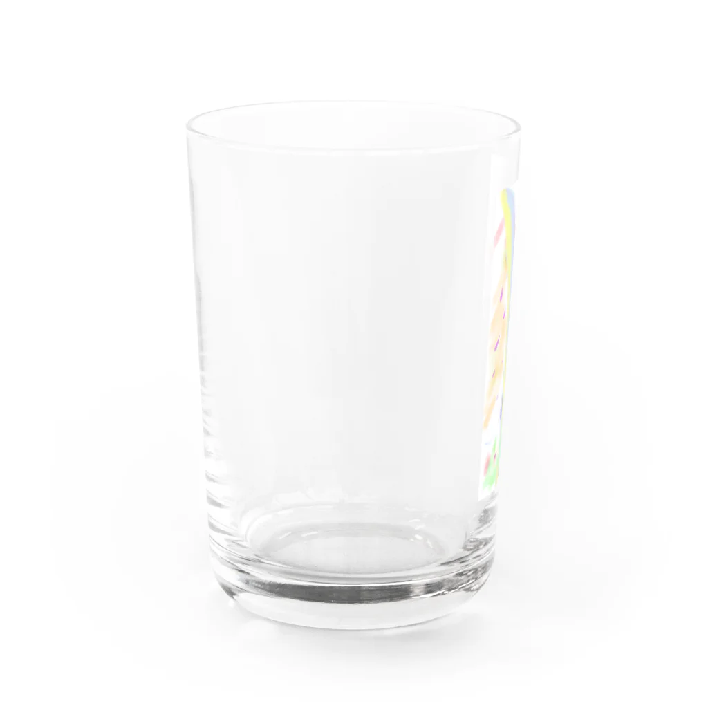 k..m 8888のスピリチュアルアートm..k1111 Water Glass :left