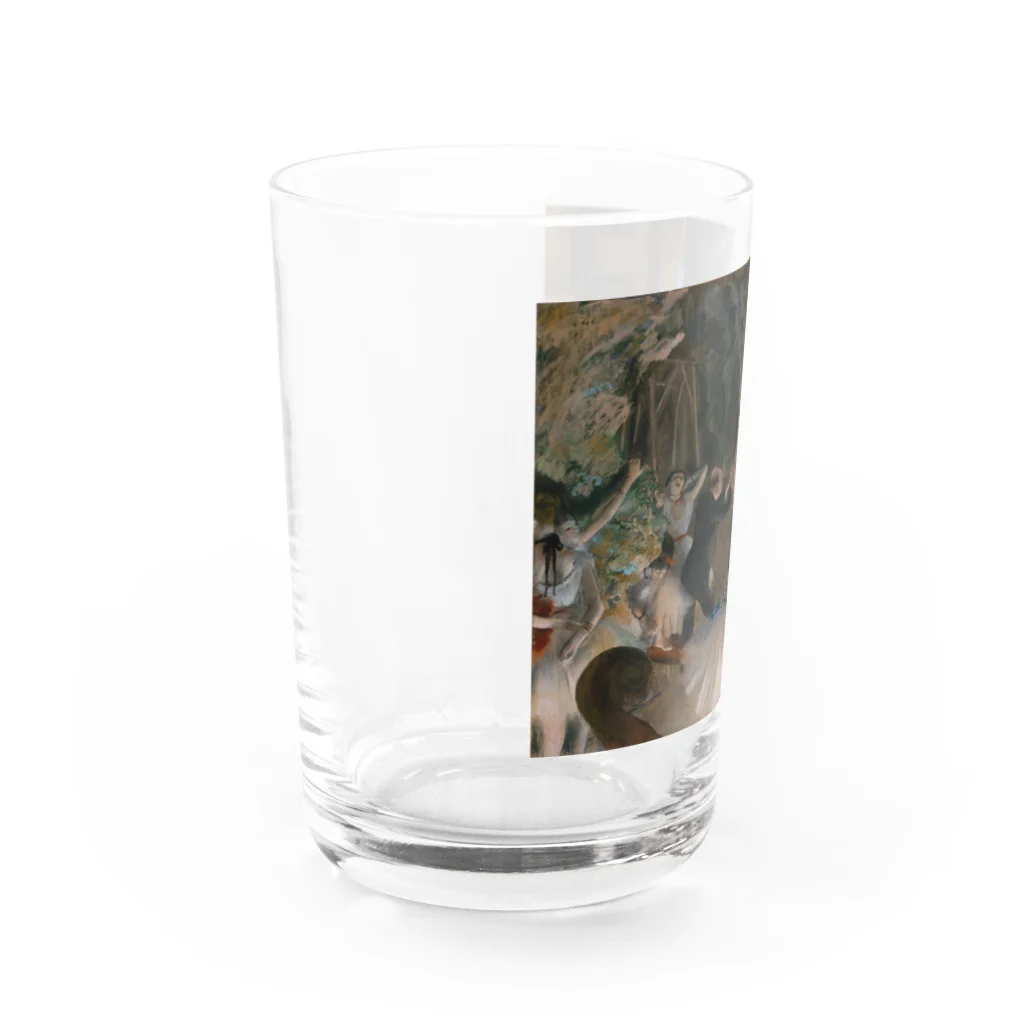 名画館のドガ「舞台のバレエ稽古」　エドガー・ドガの絵画【名画】踊り子シリーズ Water Glass :left