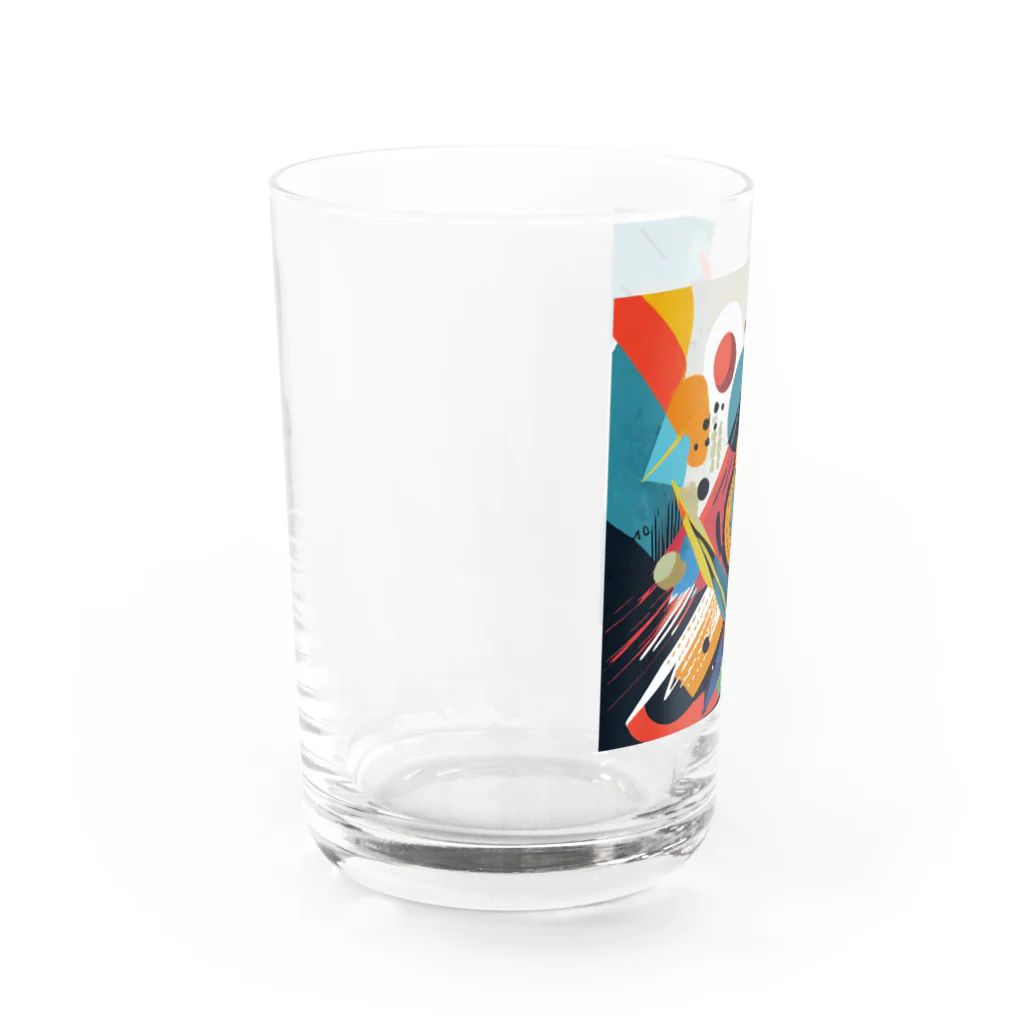 のんびりアート工房のガラクタアート Water Glass :left