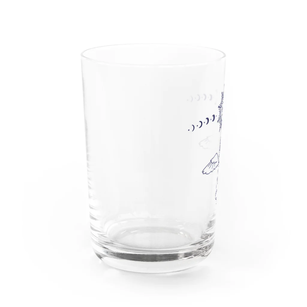 響かさねの響かさね「永夜」- Bright night - グラス Water Glass :left