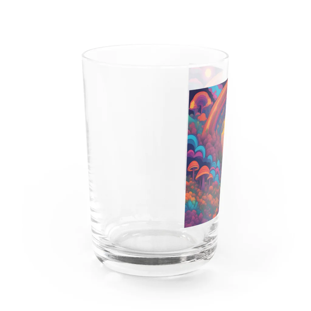 yt shopのサイケな自然イラストグッズ Water Glass :left