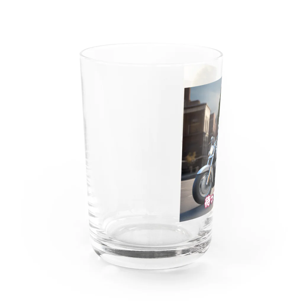 Công ty tròn quây quâyのウサギのハーレーくん Water Glass :left