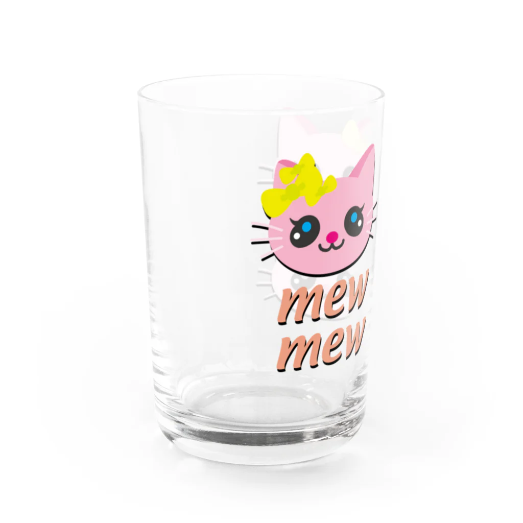 Illustrator Moca&Ram shopのこねこのミューミュー Water Glass :left