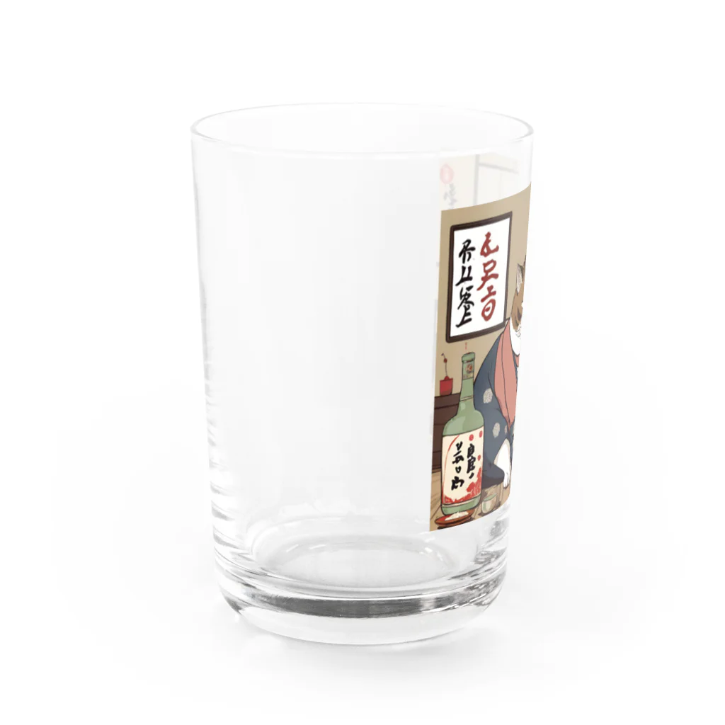 酔丸の酔いどれ猫　酔雷 Water Glass :left