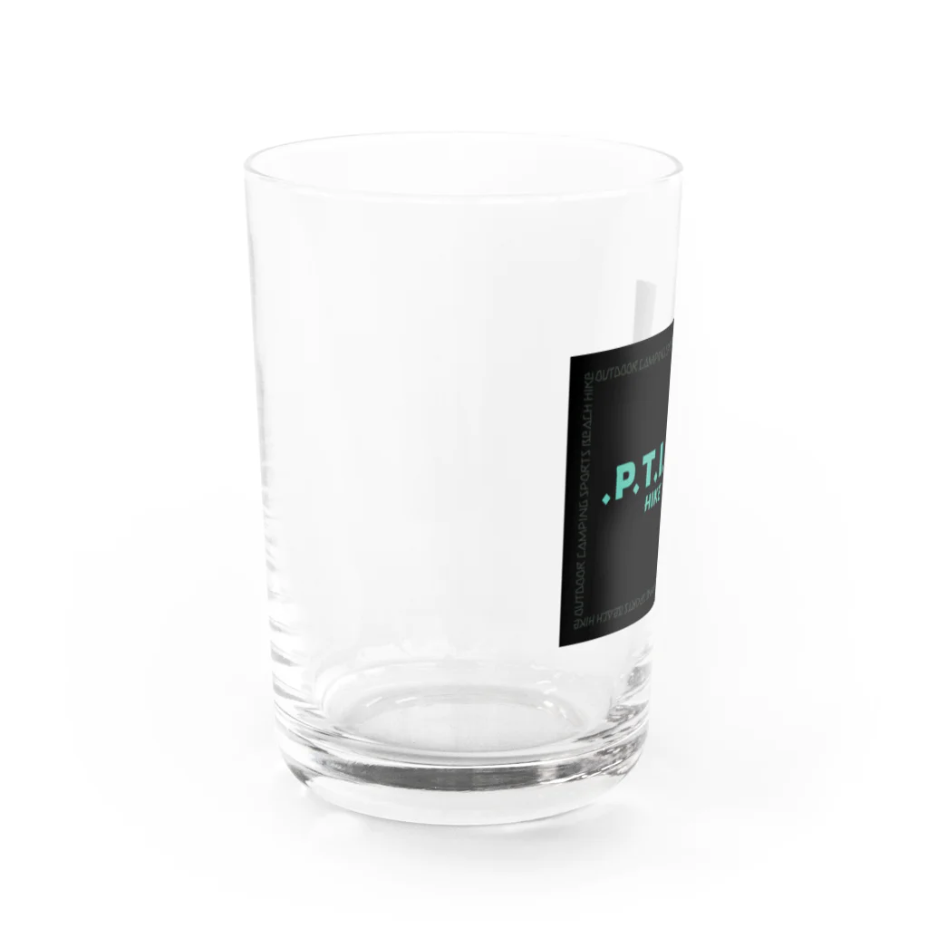 .P.T.I.N. HIKEの.P.T.I.N. HIKE - SQUARE LOGO BLACK Water Glass :left