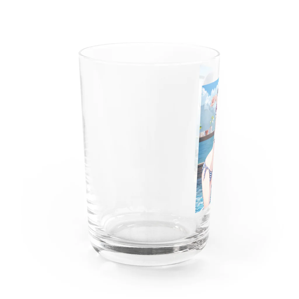 仮想の妖精たち: AI美少女の魅力のデジタル夢幻アートシリーズ Water Glass :left