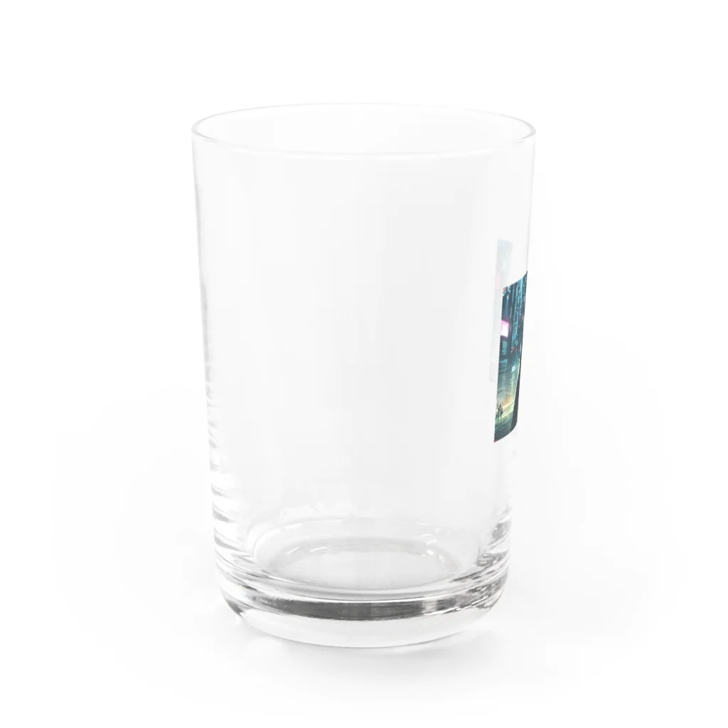 【公式】金運アップのBrilliant Futureのサイバーパンクの世界 Water Glass :left