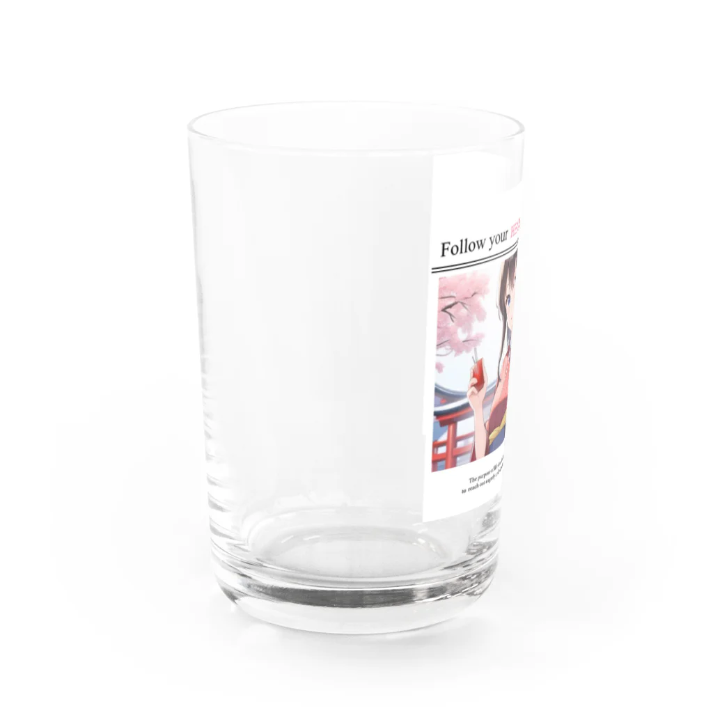 何これ屋の着物女子 Water Glass :left