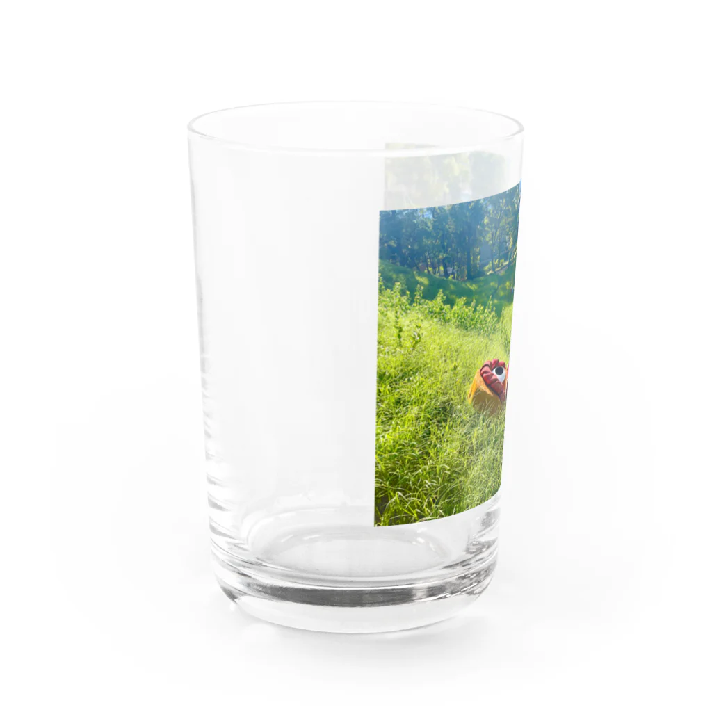 化けわらじ工房のおひるね化けわらじ Water Glass :left