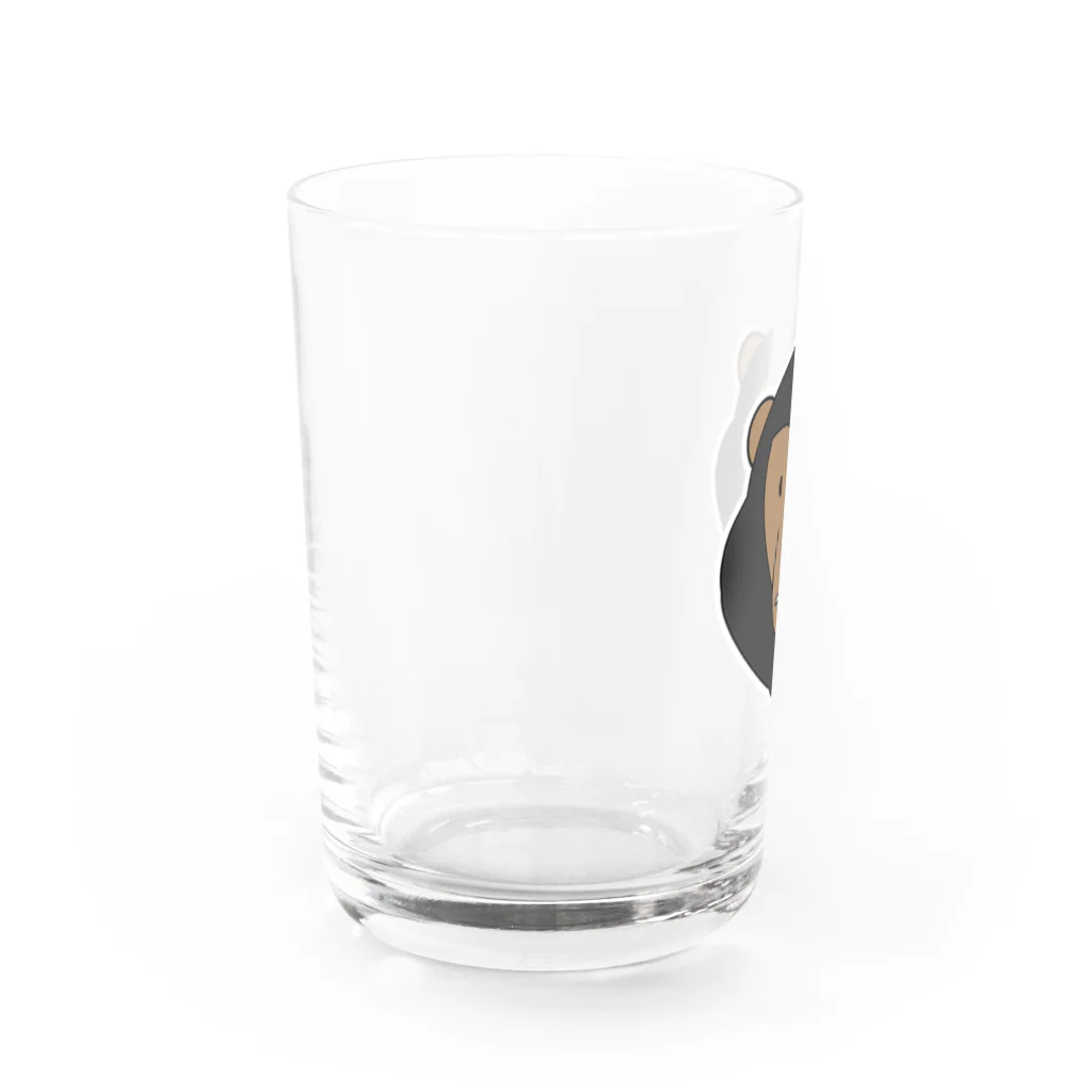 図鑑Tのスズリのチンパンジー Water Glass :left