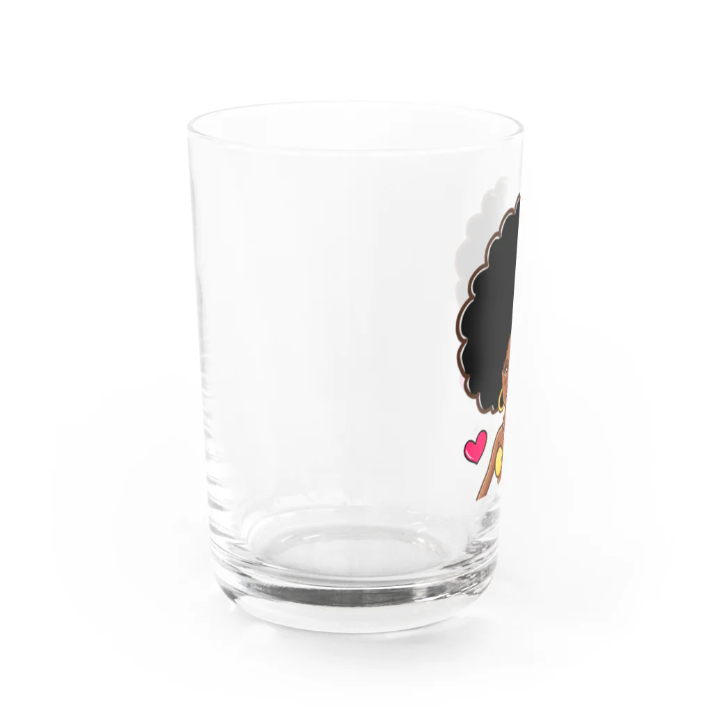 Aangel444Mのキュートなボンバーヘッド Water Glass :left