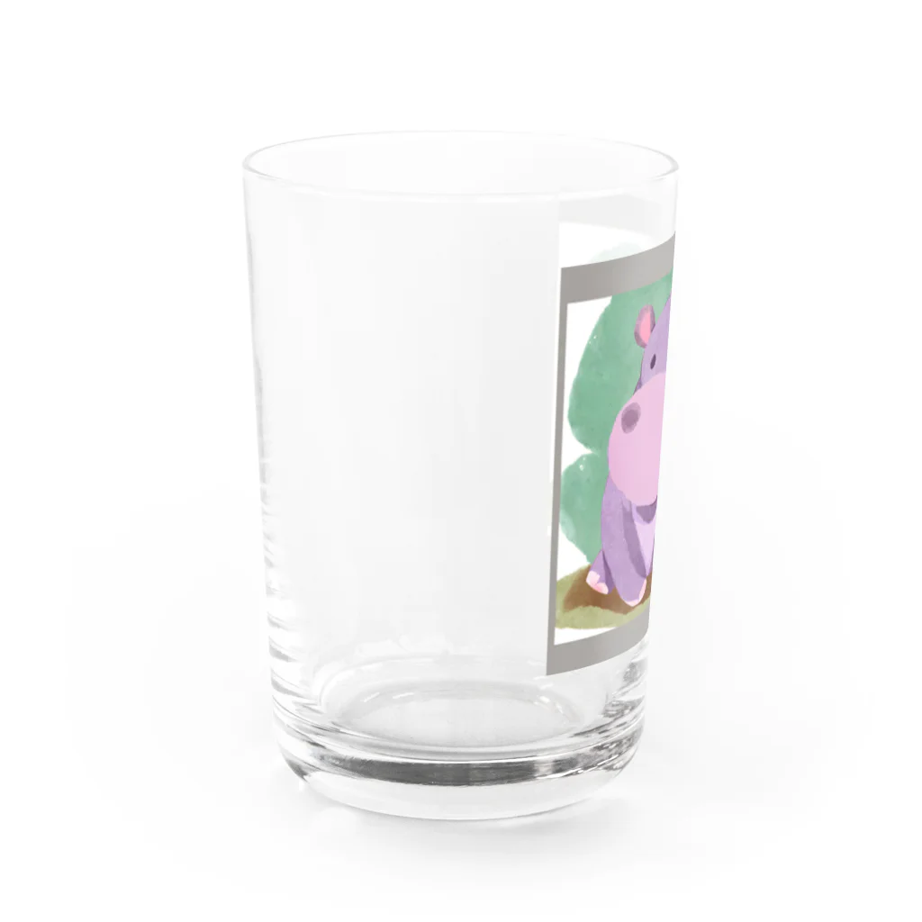 nvnのカバさん Water Glass :left