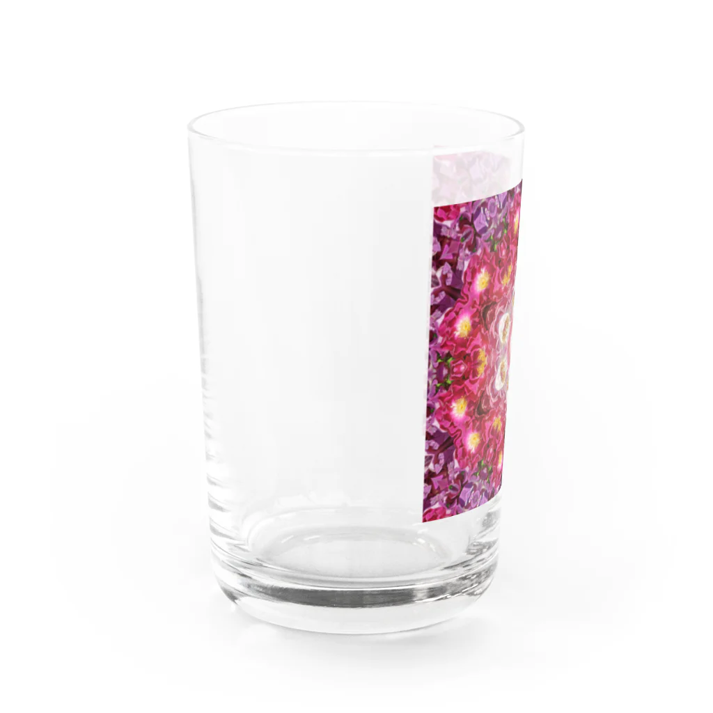 With Flowerの恋の味方の情熱の薔薇たち Water Glass :left