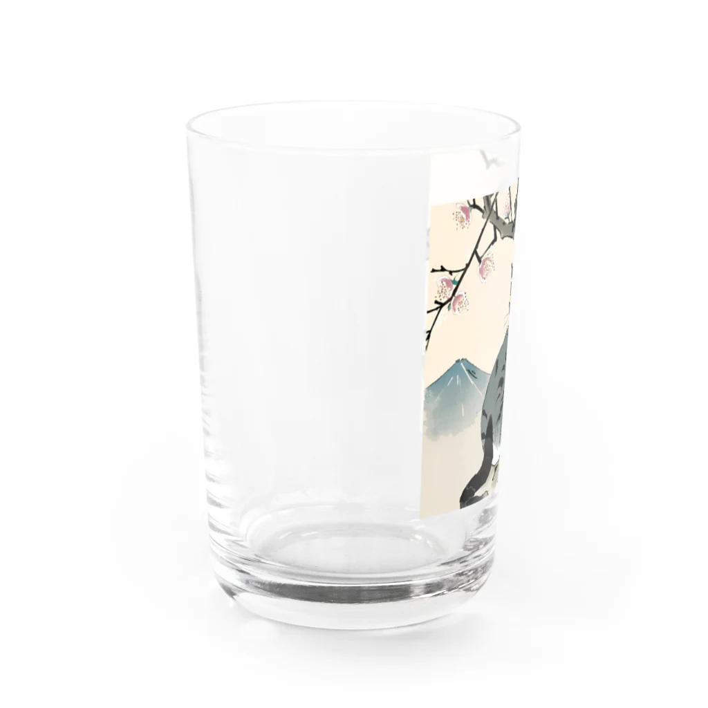 浮世絵デパートの浮世絵猫 Water Glass :left