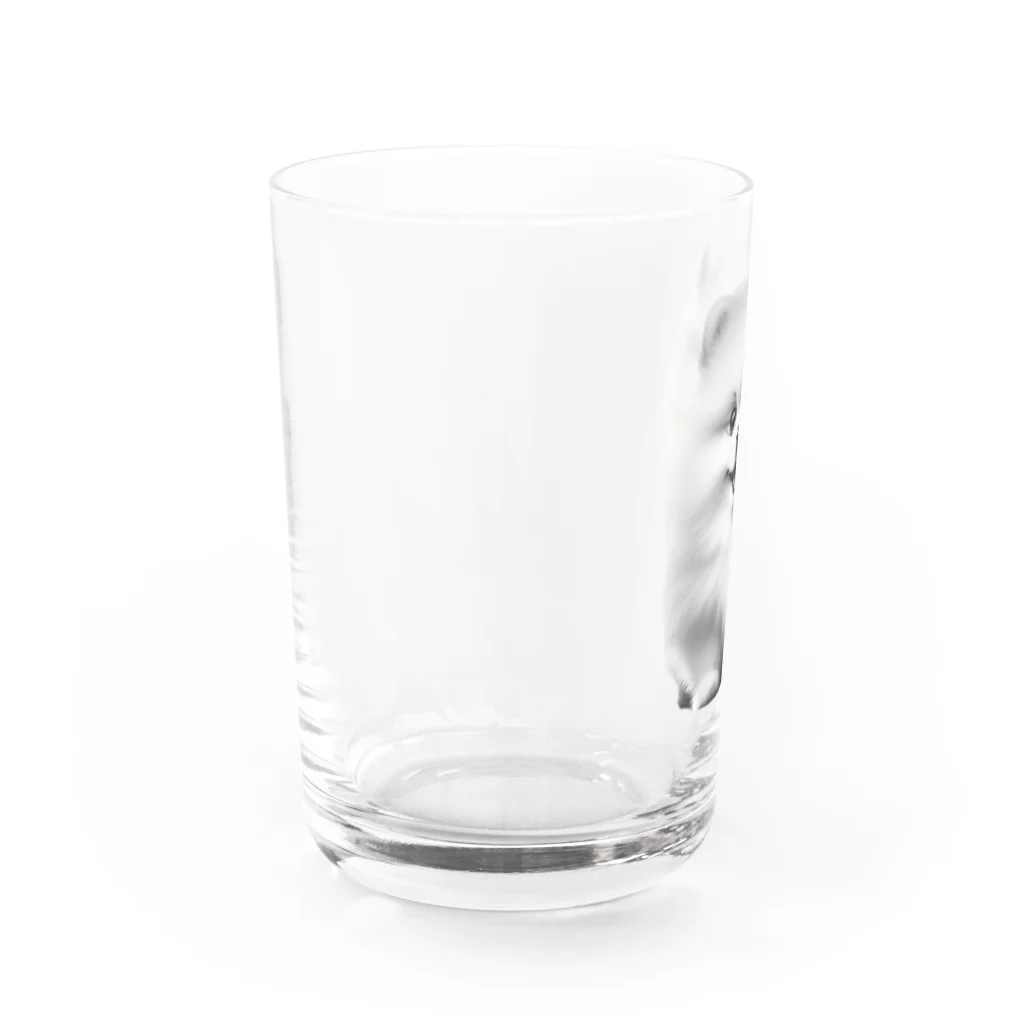 chikyunoutageのポメラニアンlove Water Glass :left