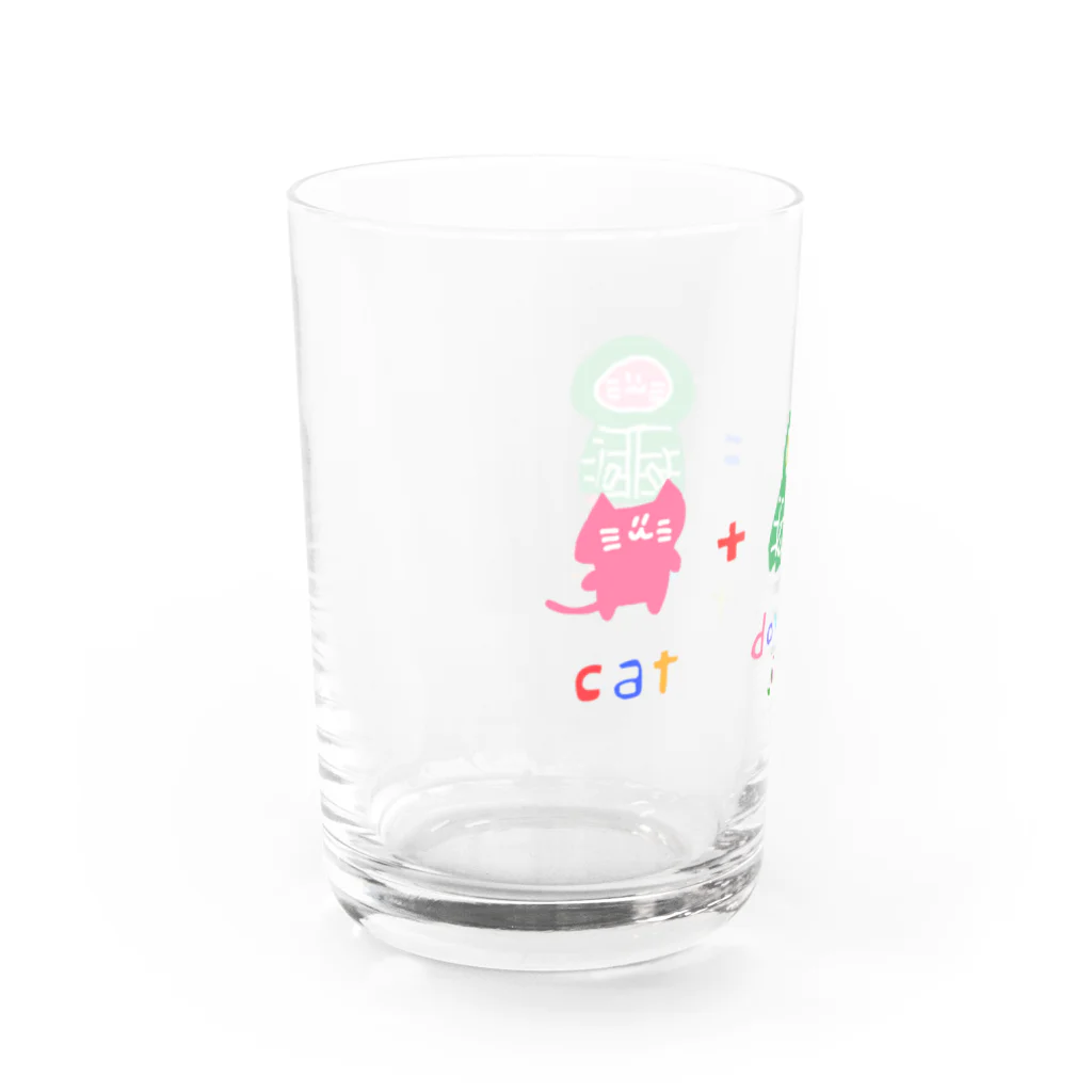 247_Zsのcute cat カラフル Water Glass :left