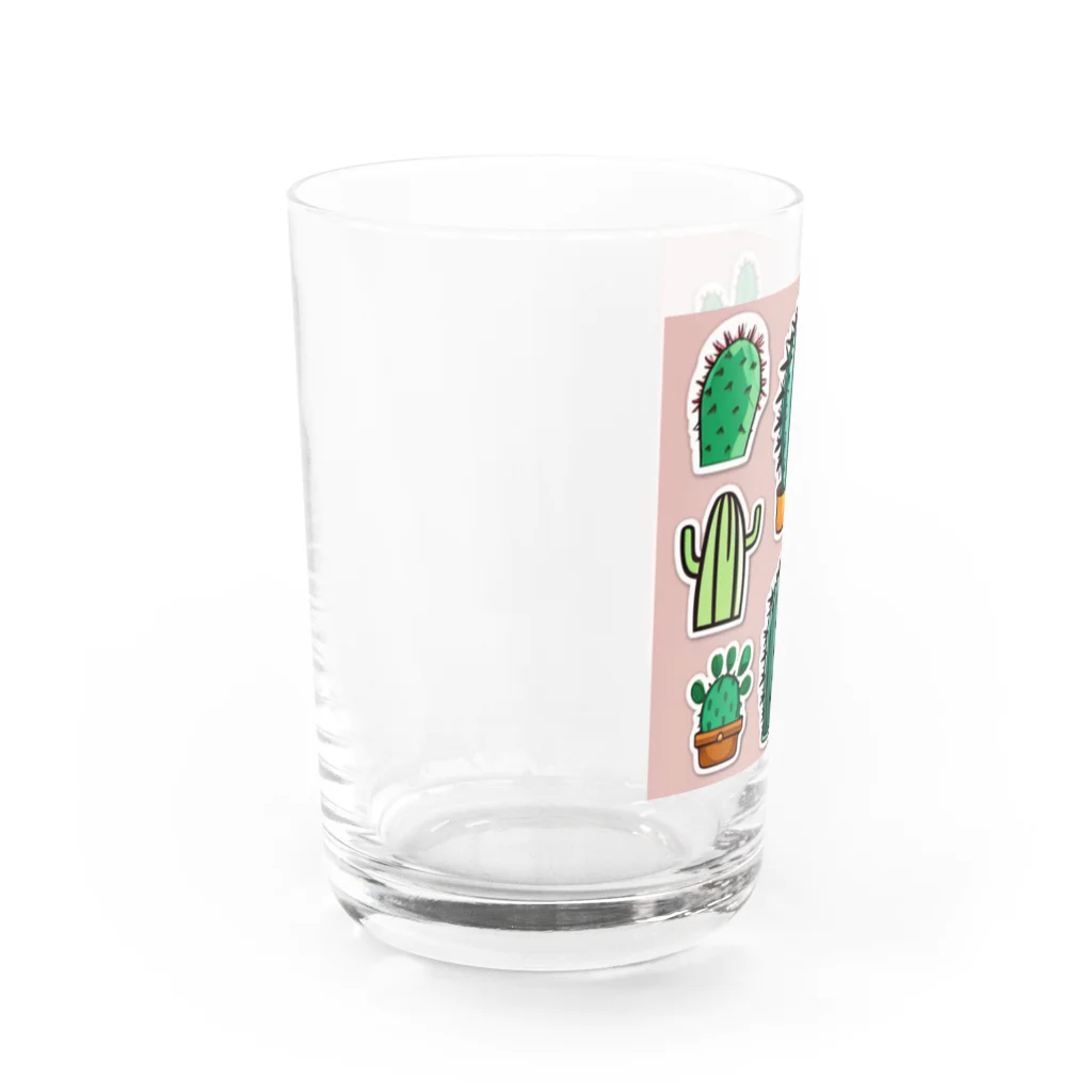 pain08のサボテンくん Water Glass :left