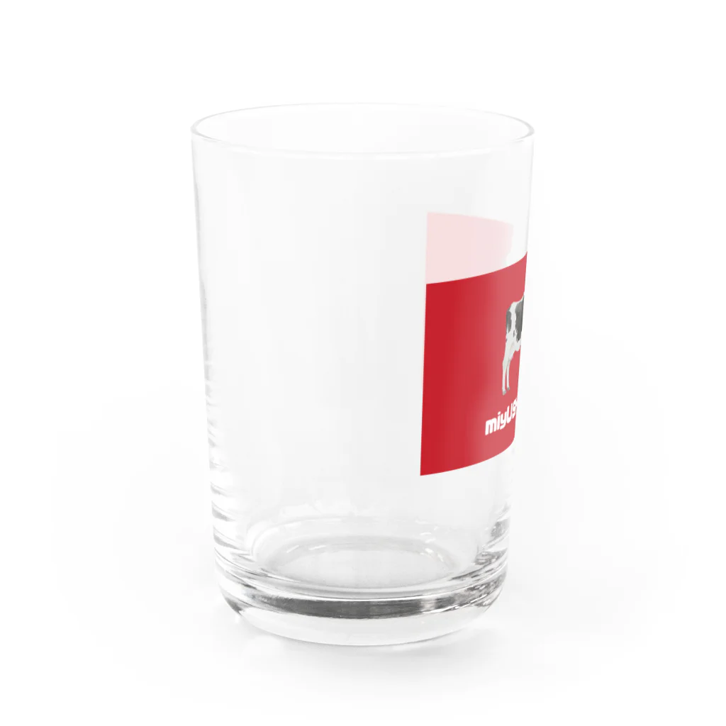 miyUSHIのmiyUSHIカフェRED Water Glass :left