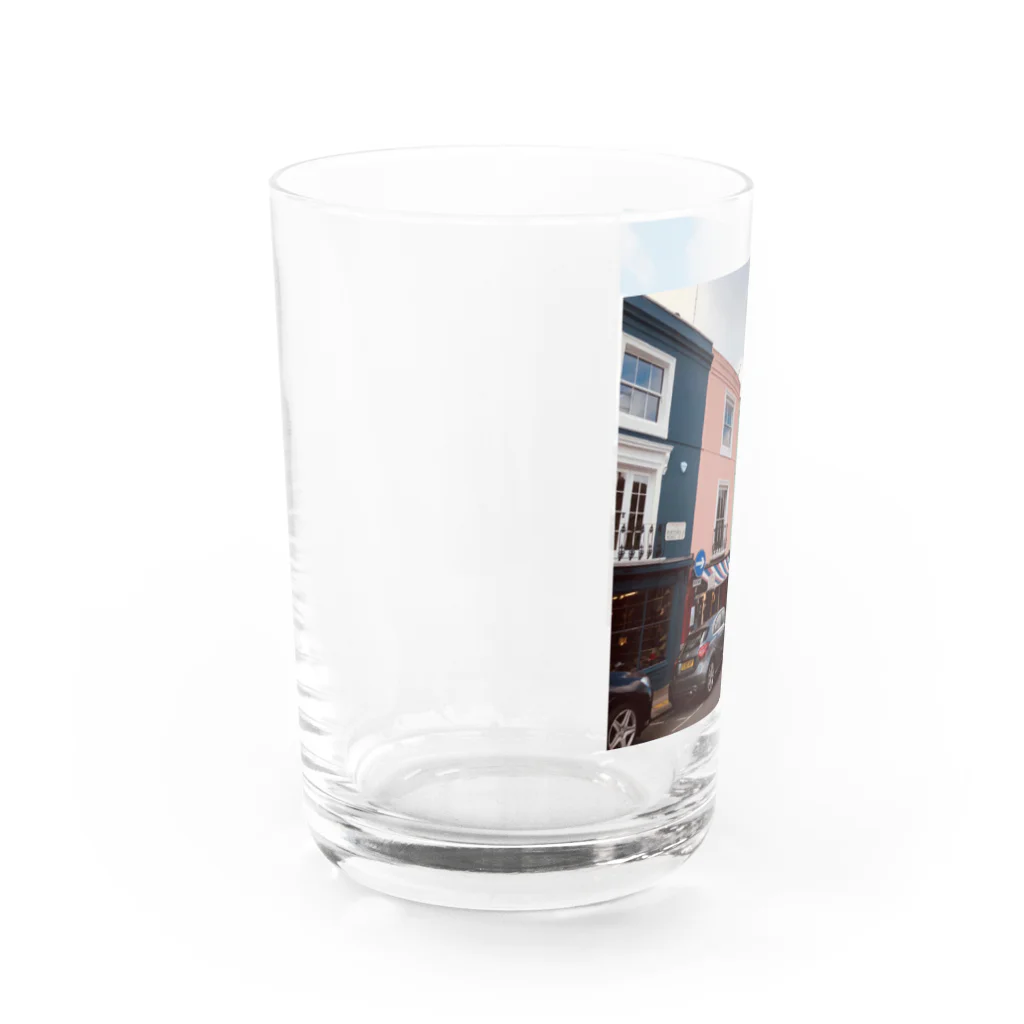 HanaeのNotting Hillの街並み Water Glass :left