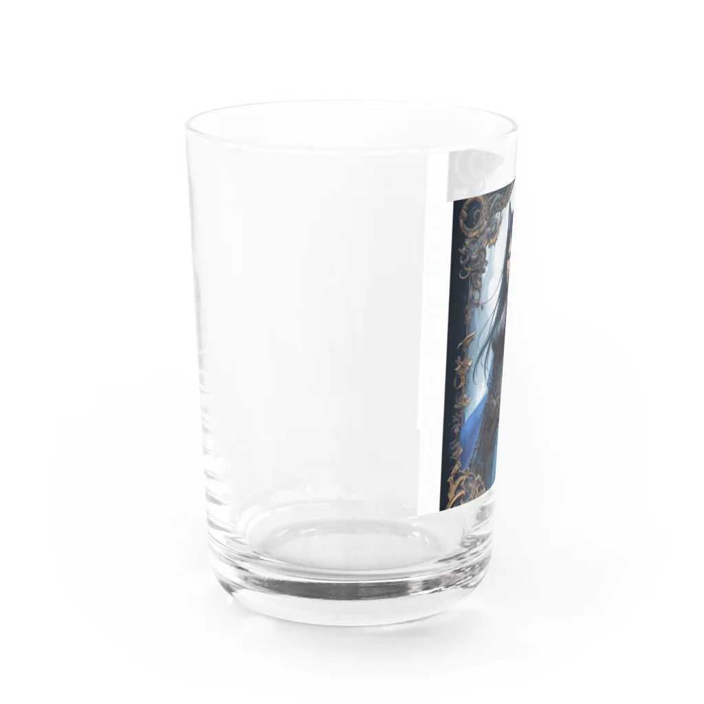 ZZRR12の「狐魔女の蒼き炎」 ： "The Azure Flames of the Fox Witch" Water Glass :left