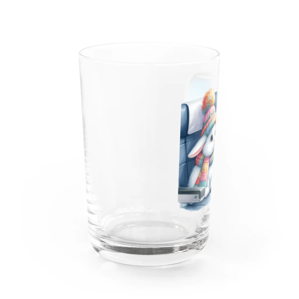 Shiba_IncのSitting rabbit（座るウサギ） Water Glass :left