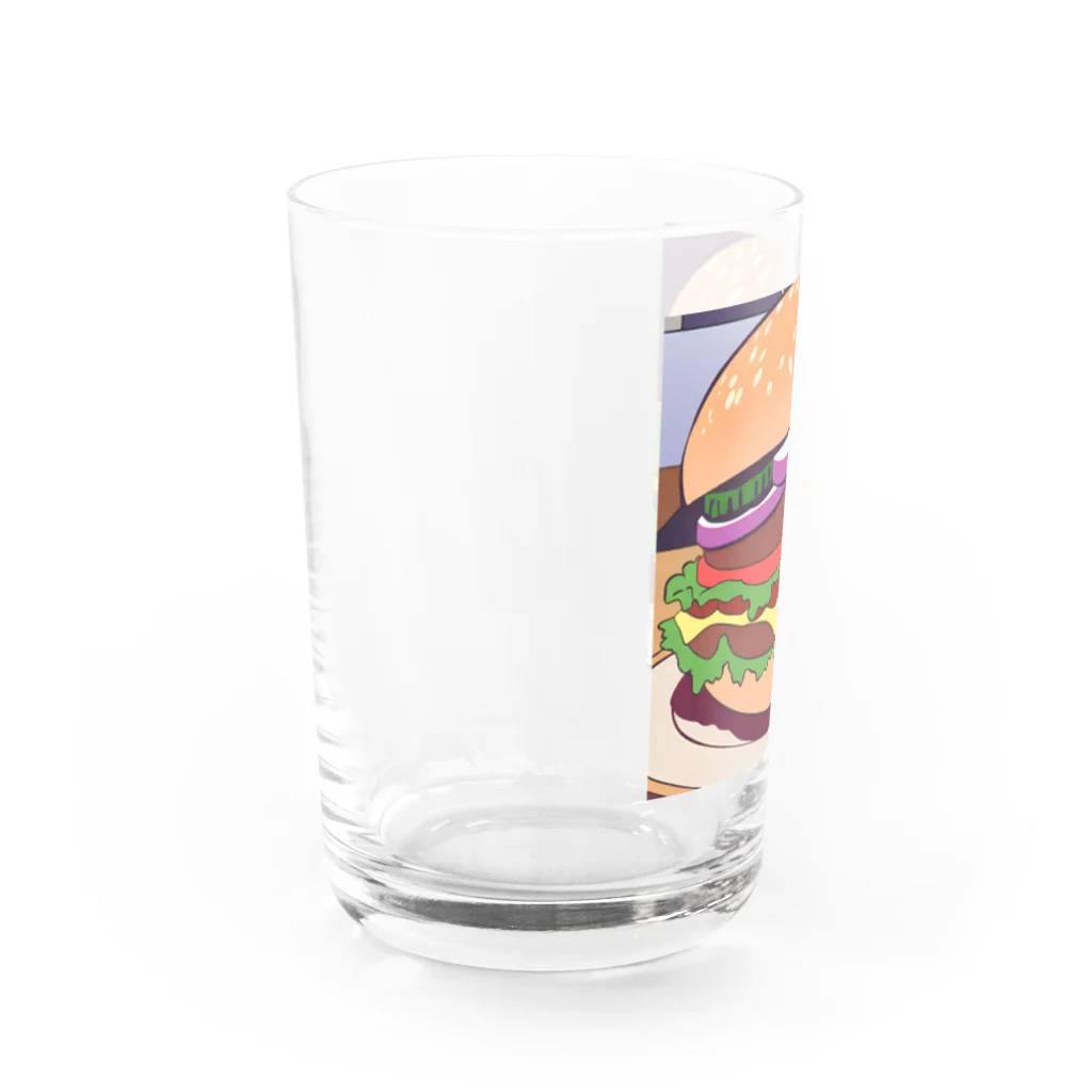 ブレイクスルーのバーガービック Water Glass :left