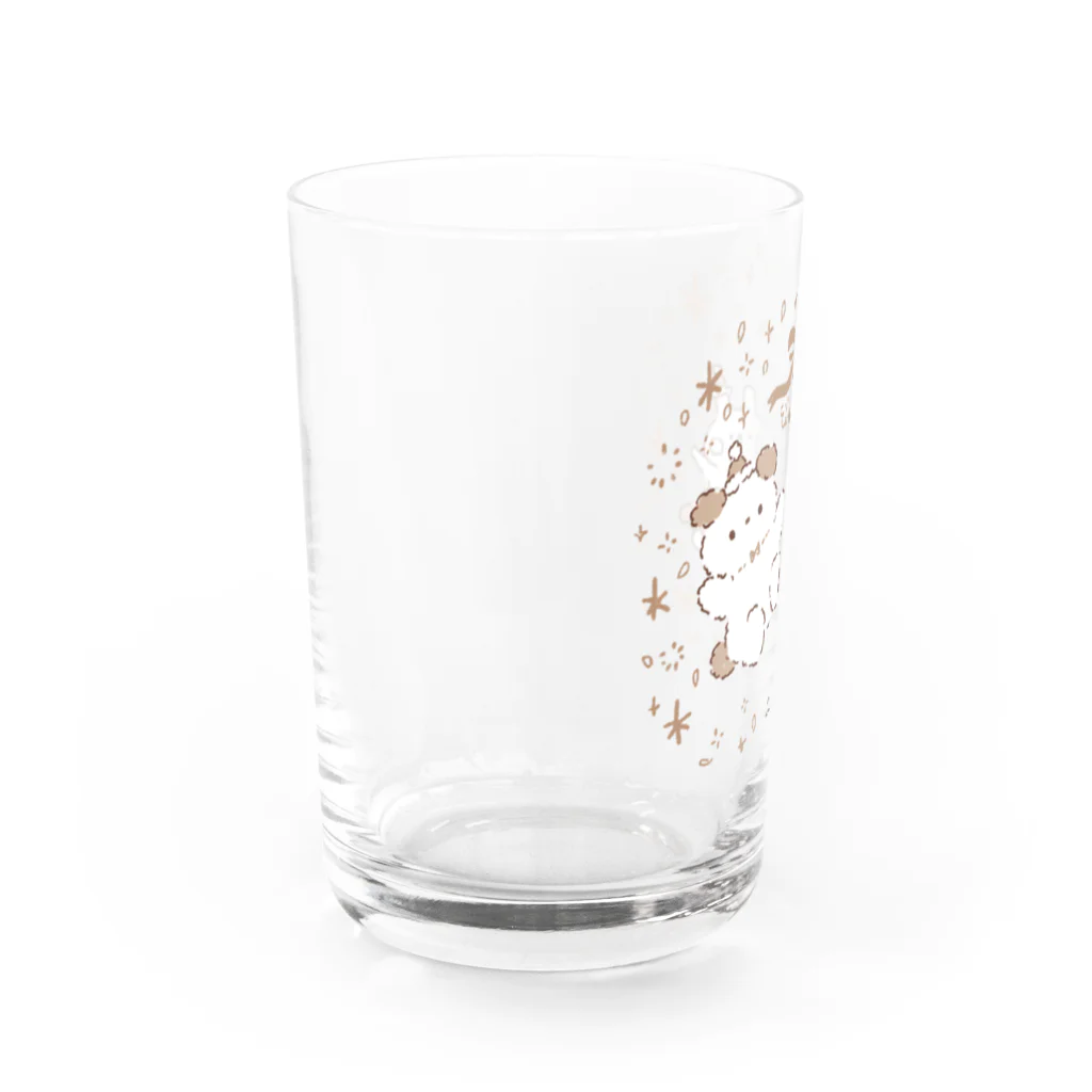 ＊momochy shop＊のちゃぷもちのクリスマス(ナチュラル) Water Glass :left