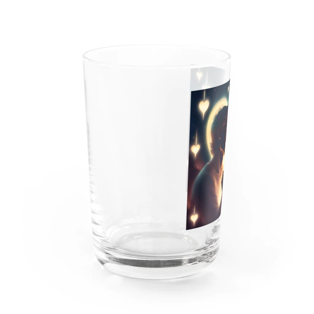 茉莉花のラブラブな恋人のイメージ Water Glass :left