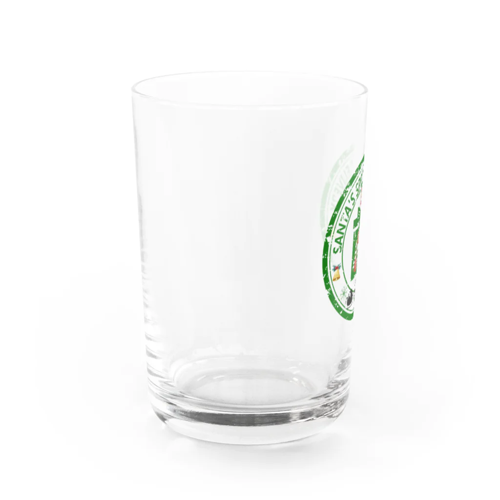 CyberArmadilloのサンタスペシャルデリバリー Water Glass :left