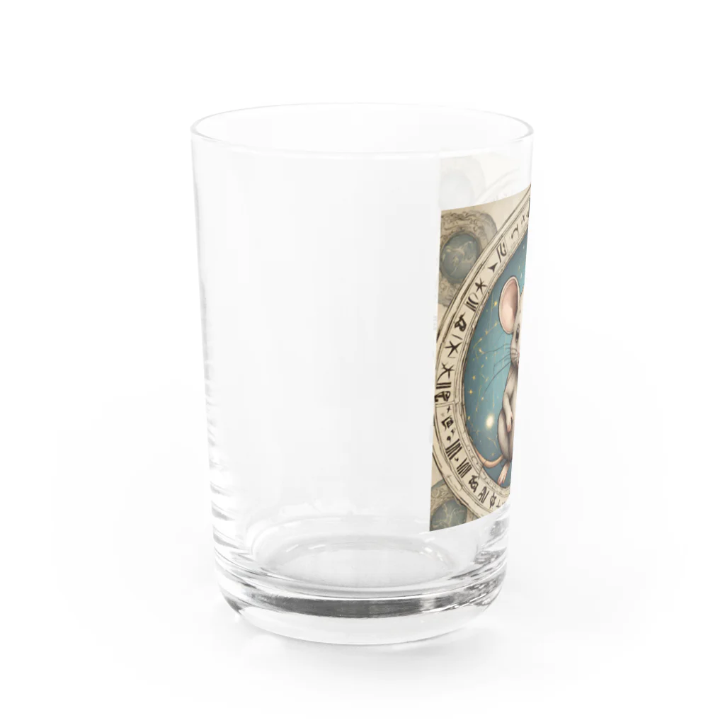 Yoshikoのクリエイトショップの１ばんのりのねずみくん Water Glass :left