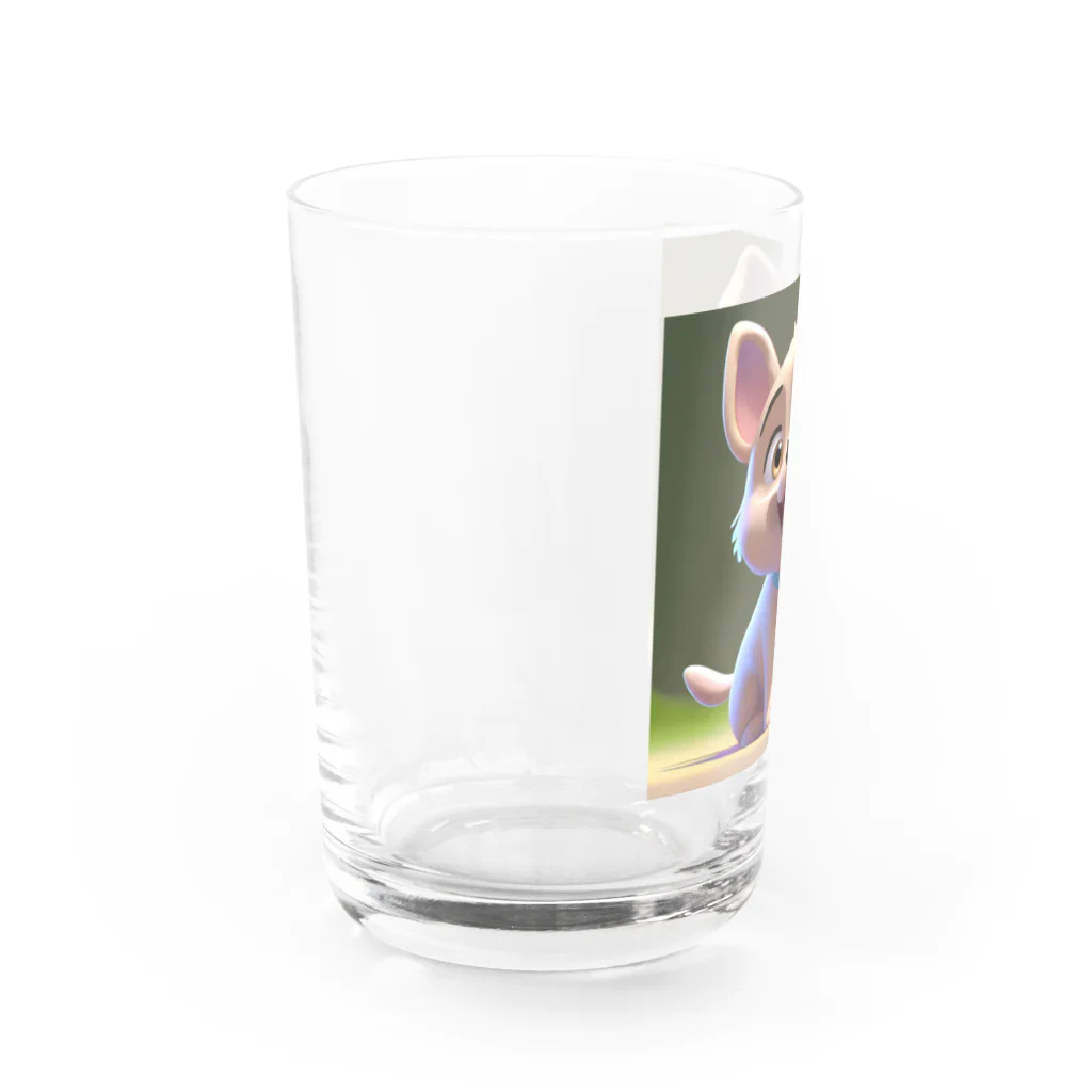 sobamaniaのスマイルドッグ Water Glass :left