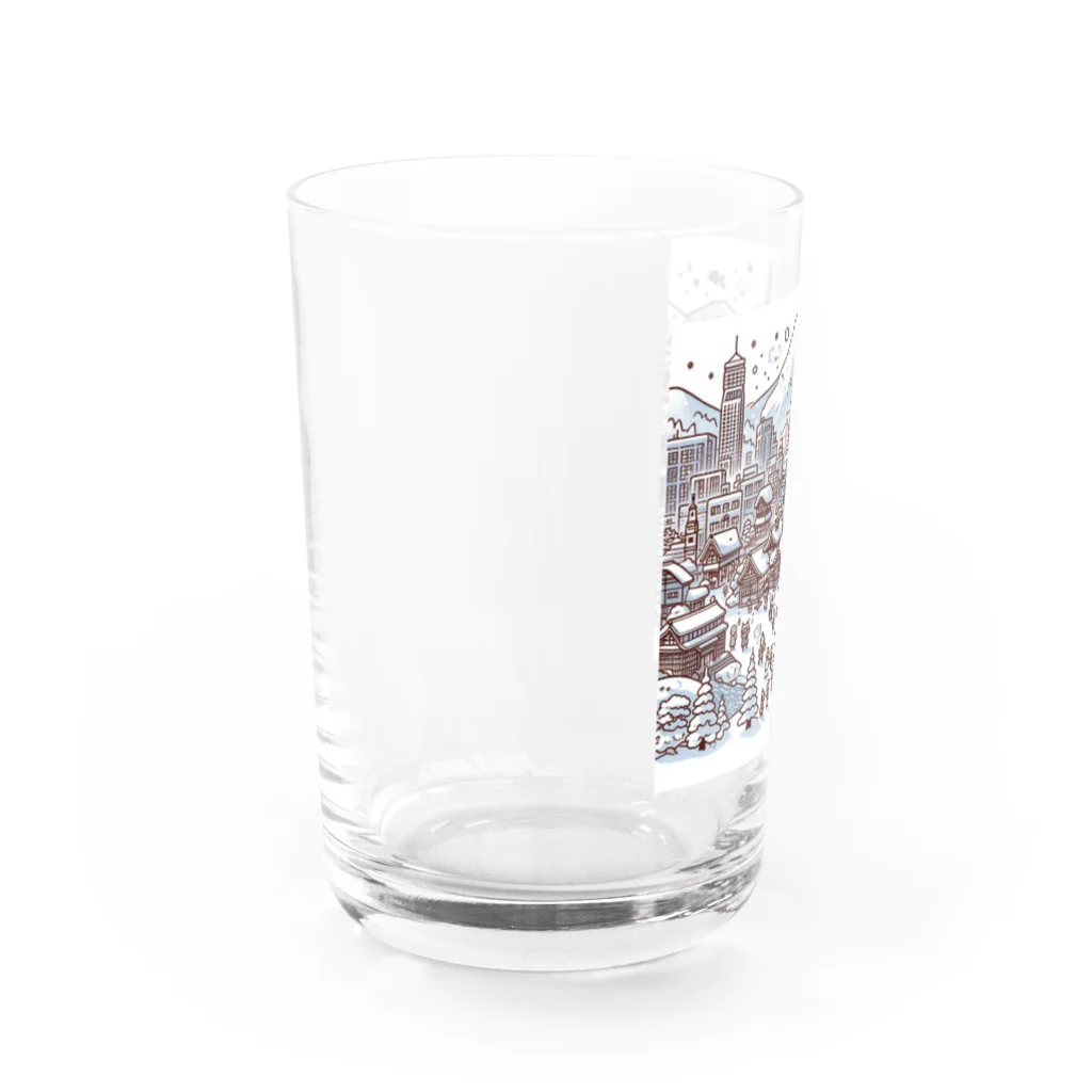 にゃんたみやの雪の花火 Water Glass :left