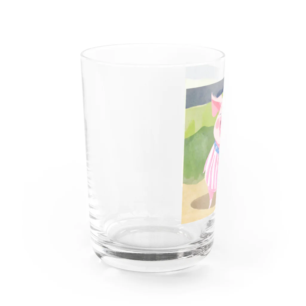Yumexの豚のブーちゃん Water Glass :left